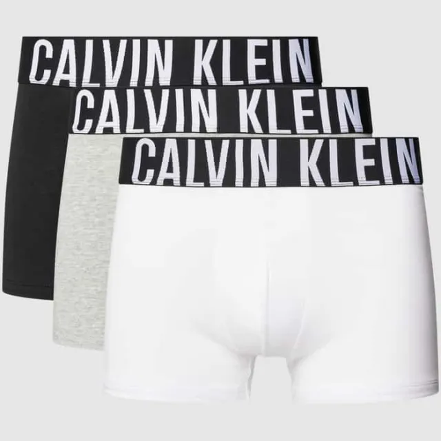 Calvin Klein Boxershort met band met label in een set van 3 stuks multicolor