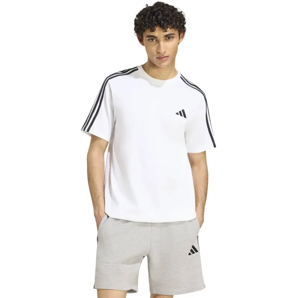 Adidas Essentials Single Jersey Left Chest Branded Tee - T-shirt, wit