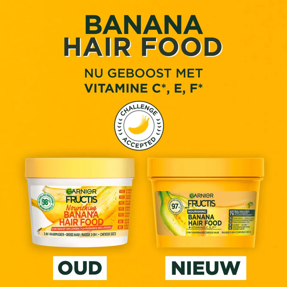 Garnier Fructis Hair Food Banana 3-in-1 haarmasker, foto 5