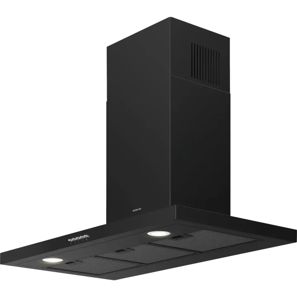 Inventum AKB9005ZWA schouwkap zwart, foto 2