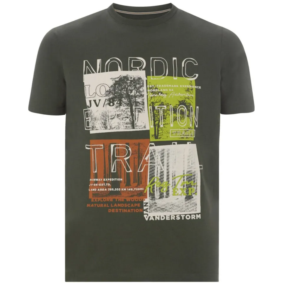 Jan Vanderstorm T-shirt olijfgroen, foto 2