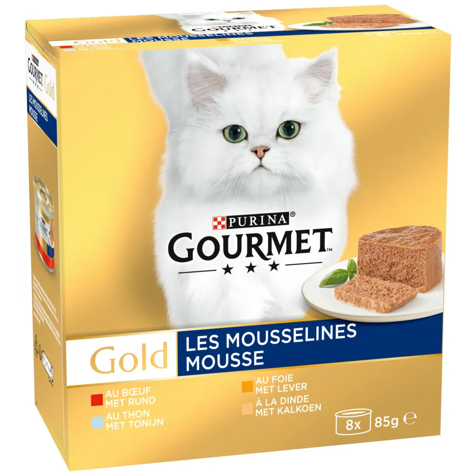 Gourmet Gold Mousse natvoer kat mix