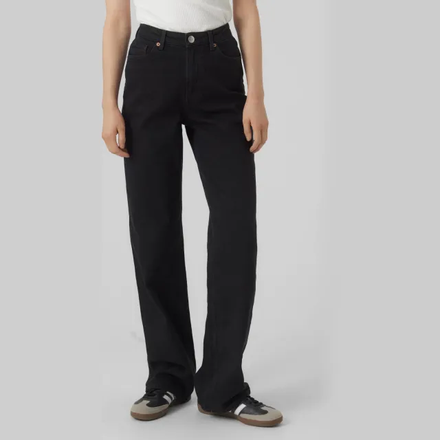 Vero Moda high waist wide leg jeans VMTESSA black denim, foto 5