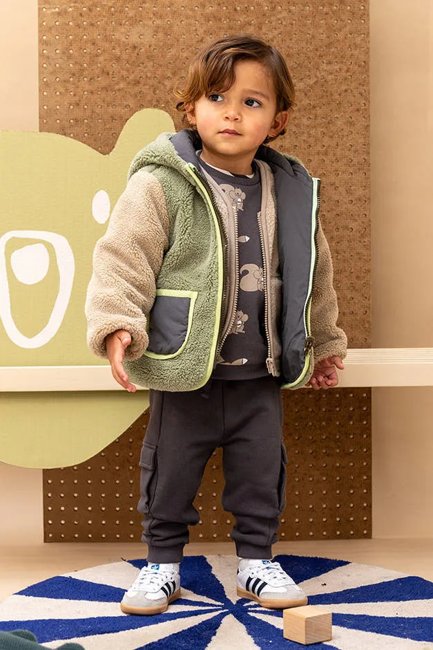 Babyface relaxed fit cargobroek antraciet, foto 3