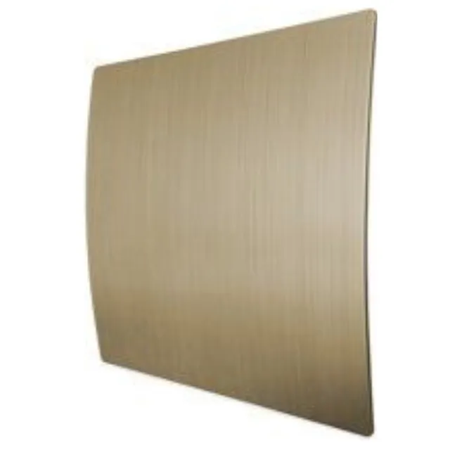 Boss & Wessing Badkamer Ventilator Pro Design Nalooptimer 100mm 75 m3 Goud Kunststof
