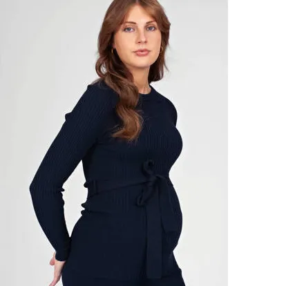LOVE2WAIT aansluitende zwangerschapslongsleeve marineblauw, foto 3