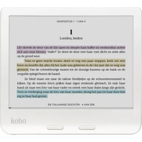 Kobo Libra Colour e-reader wit, foto 5