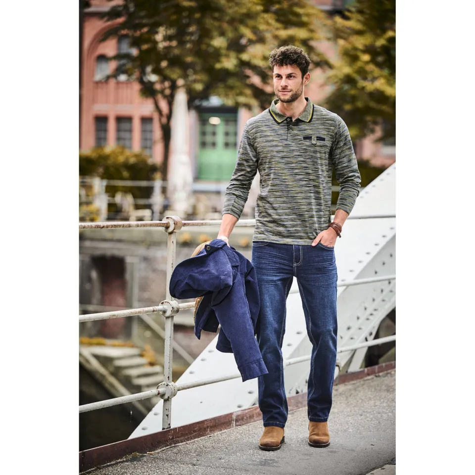 Babista polo +FIT Collectie Plus Size met print - olijfgroen, foto 4