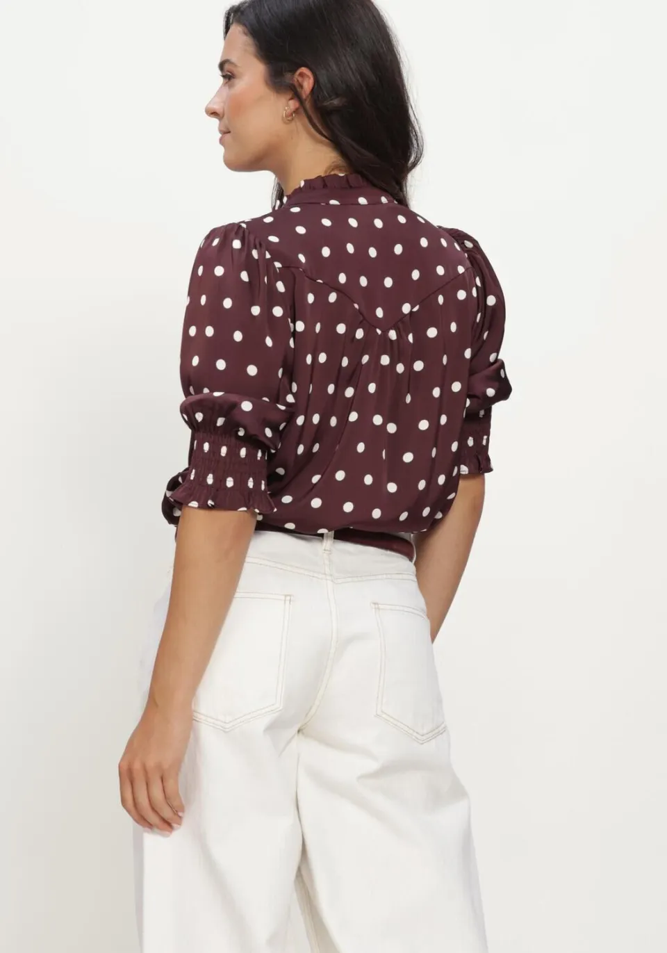 Notre-V Nv-indra blouse bordeaux, foto 3