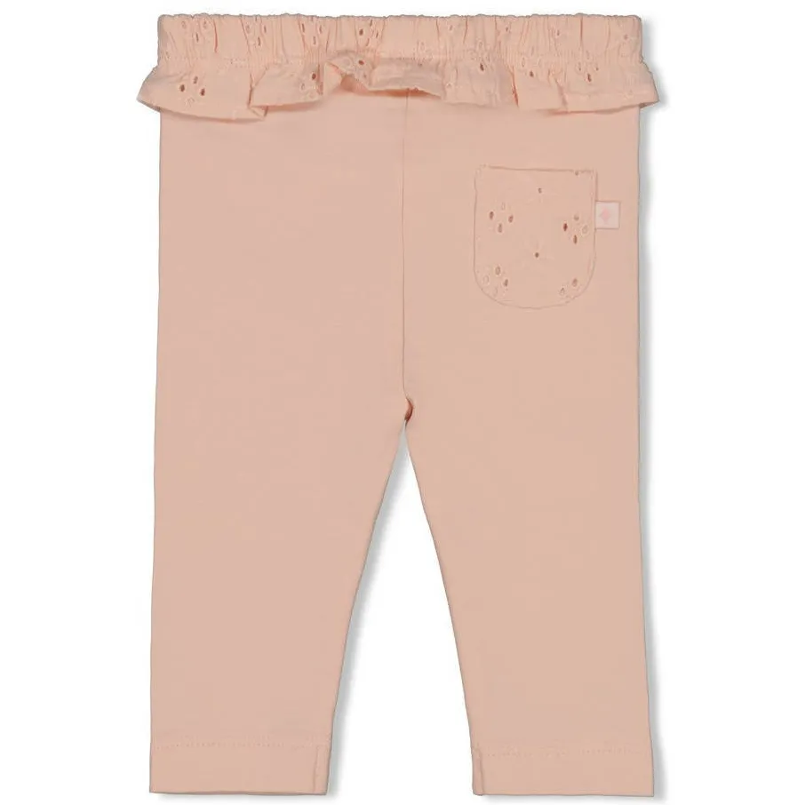 Feetje legging Let Your Dreams Blossom lichtroze
