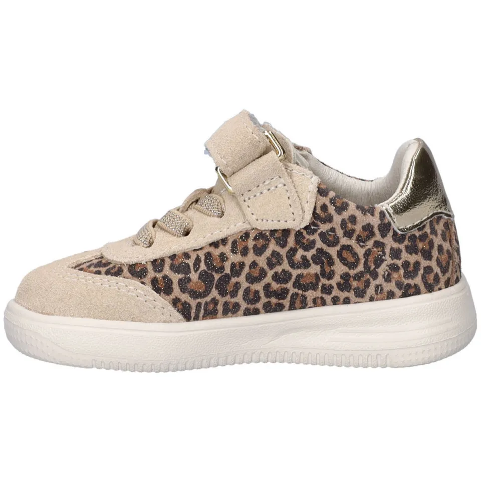 Nelson Kids suede sneakers beige panterprint, foto 6