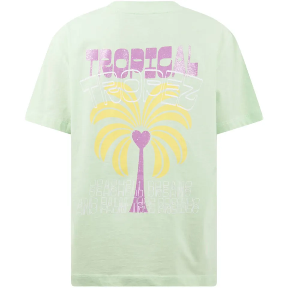 Shoeby T-shirt met backprint groen, foto 3