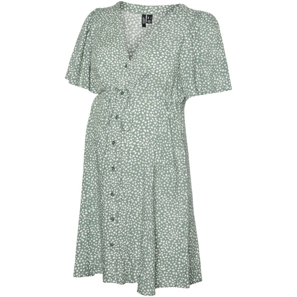 Vero Moda Maternity zwangerschapsjurk grijsgroen, foto 3