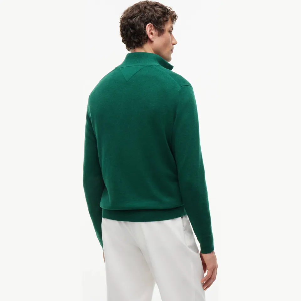 Tommy Hilfiger gebreide trui met kasjmier - groen, foto 5