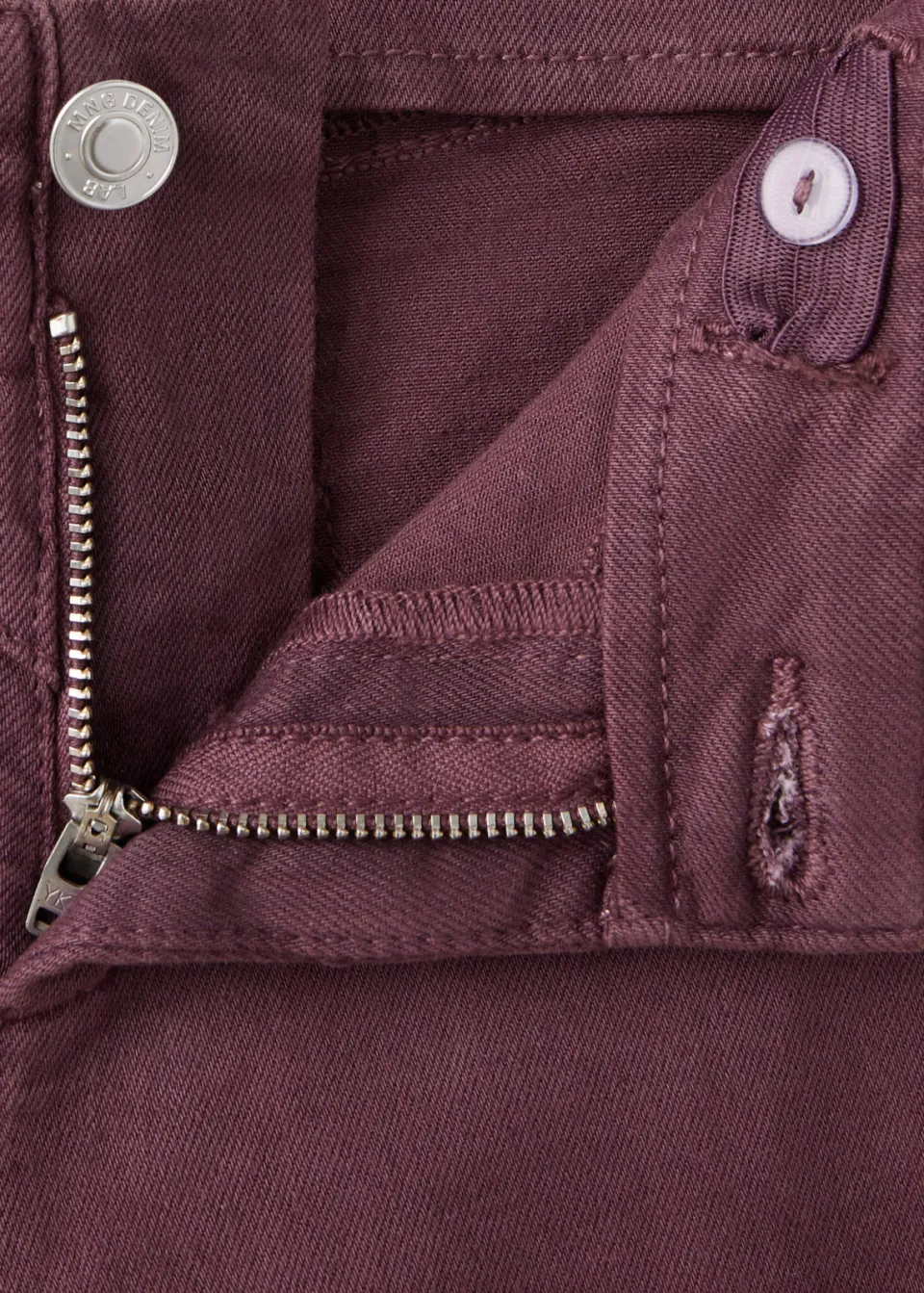 Mango Kids flared jeans met studs donkerpaars, foto 3