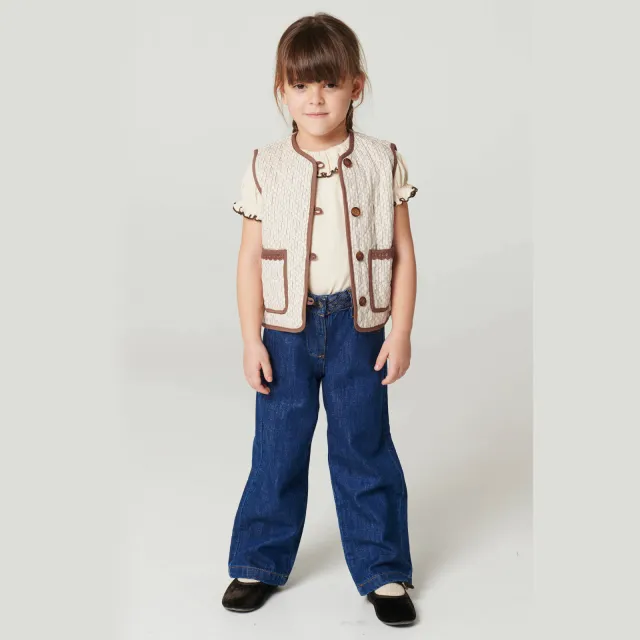 Copenhagen Colors gilet met print - zand/bruin