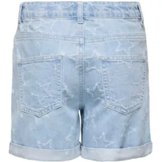 Only jeansshort lichtblauw met sterrenprint light blue denim, foto 3