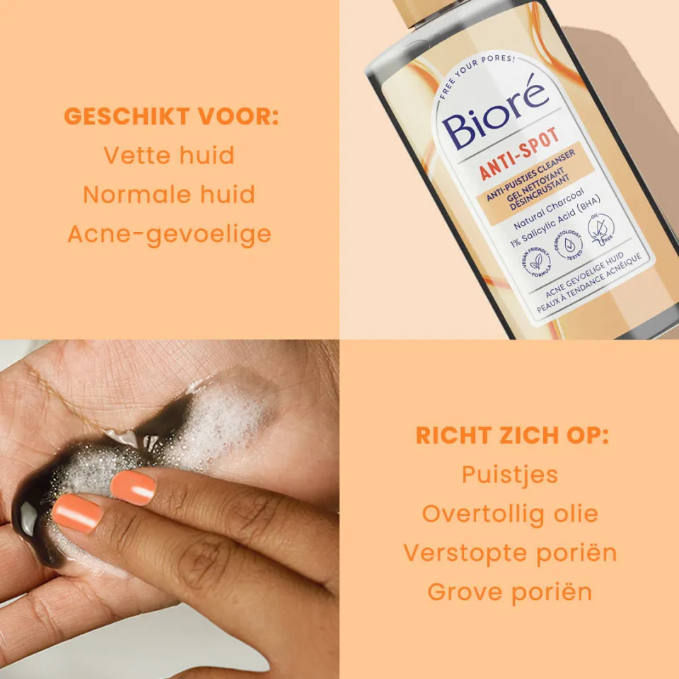 Bioré Anti-Puistjes Cleanser - 200 ml, foto 2
