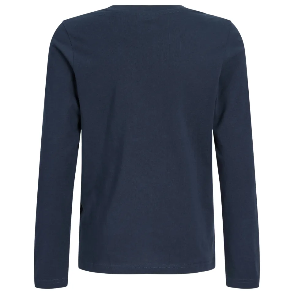Jack & Jones Junior longsleeve met logo donkerblauw, foto 3