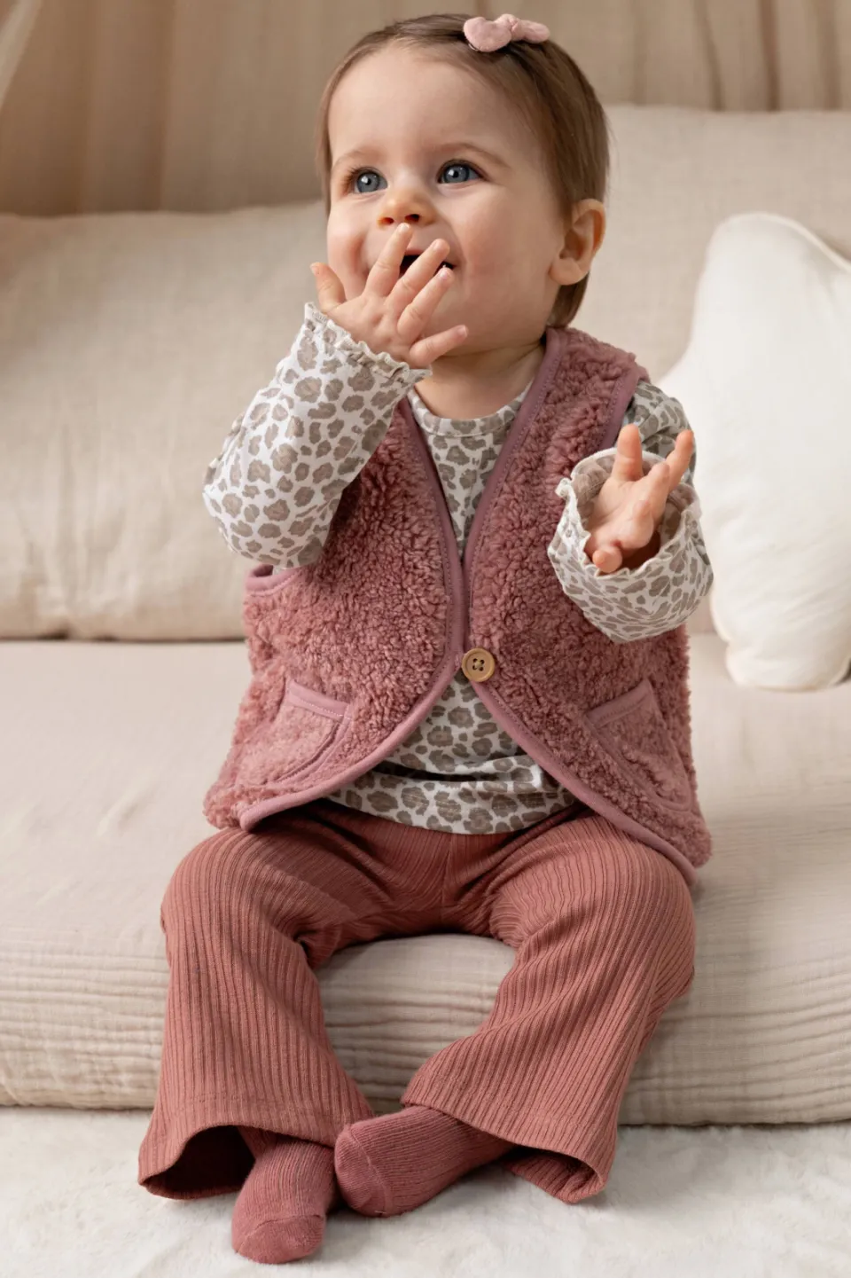 Feetje teddy gilet Dress to Impress roze, foto 3