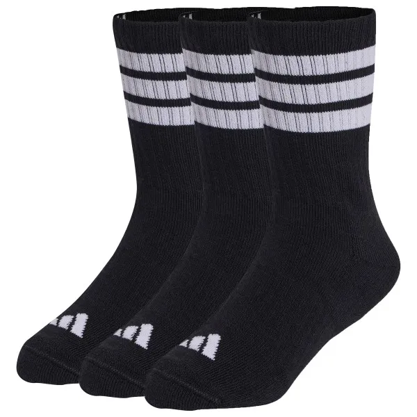 Adidas 3-Stripes Concept Crew sokken zwart 3-pack