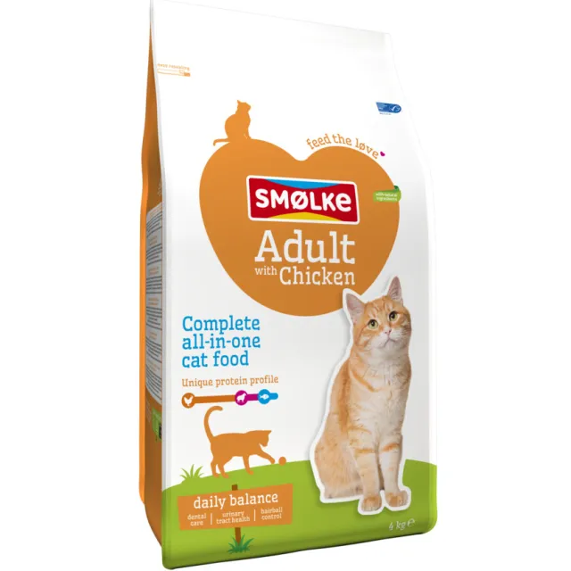 Smolke Adult met kip kattenvoer droog, foto 2