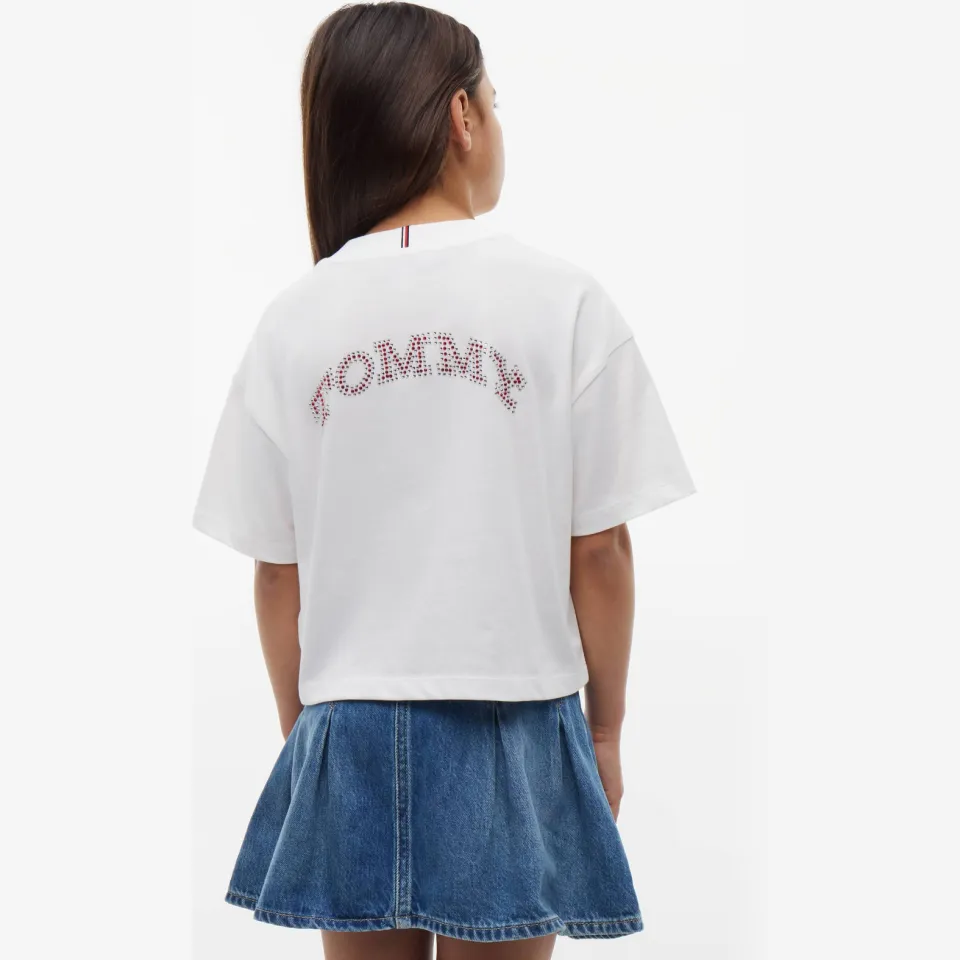 Tommy Hilfiger t-shirt met backprint wit, foto 4