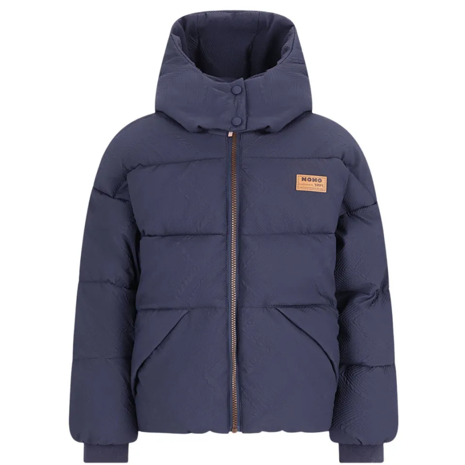 Nono Beau gewatteerde winterjas donkerblauw, foto 2