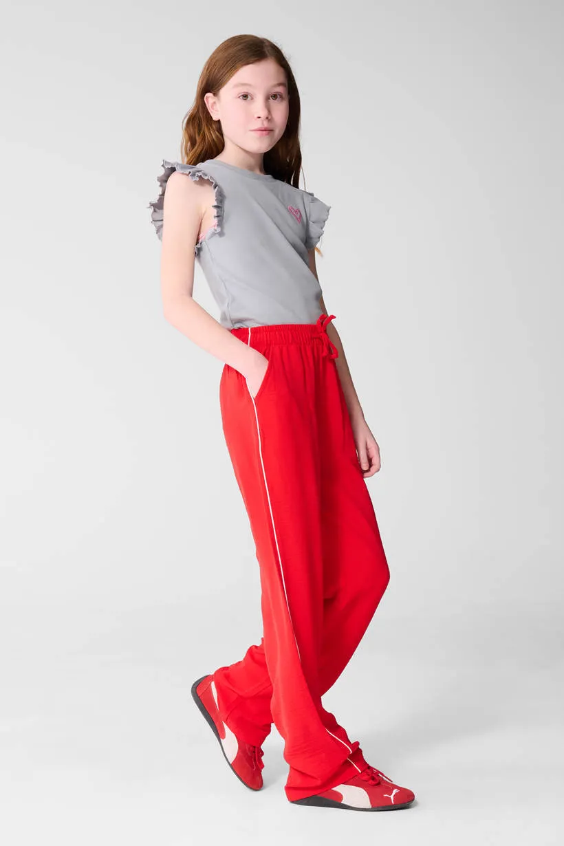 Shoeby casual broek rood