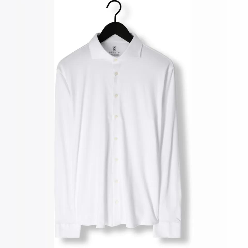 Desoto Modern Fit Jersey overhemd wit, foto 2