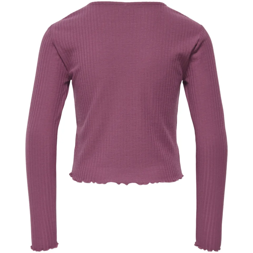 Only KOGNELLA longsleeve donkerroze, foto 3