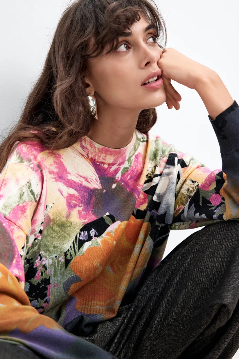 Desigual pullover met print en kasjmier - meerkleurig multi, foto 3
