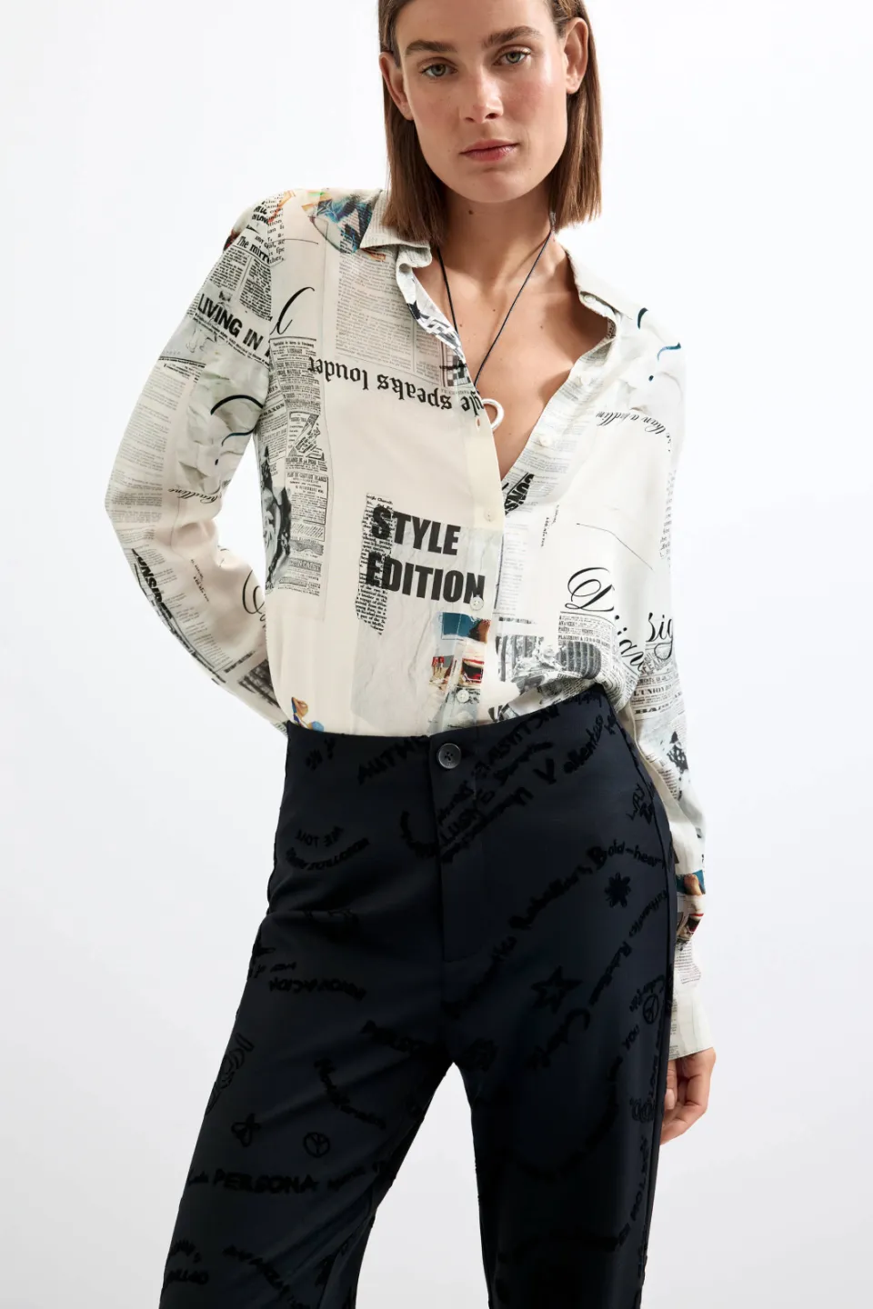 Desigual Michelle broek zwart, foto 6