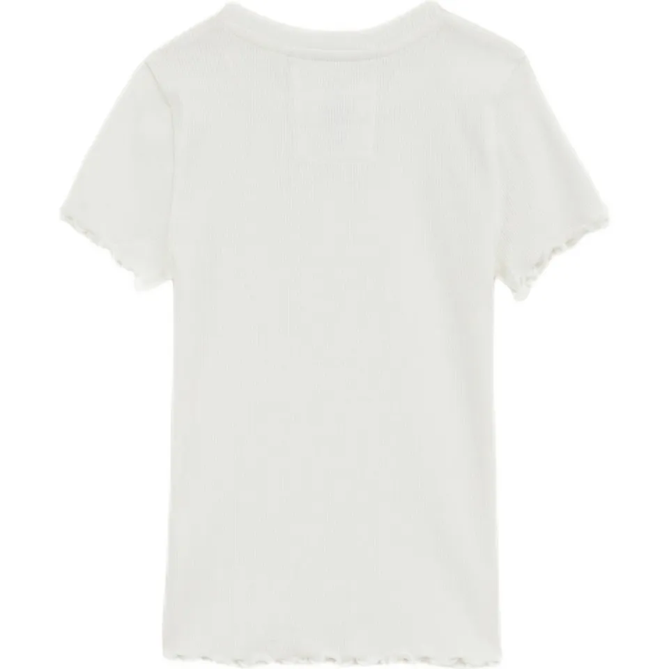 WE Fashion T-shirt met ruches ecru, foto 3