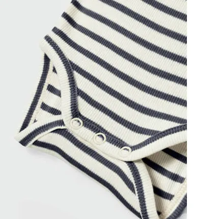 NAME IT BABY gestreepte romper NBNBANI donkerblauw/ecru, foto 3