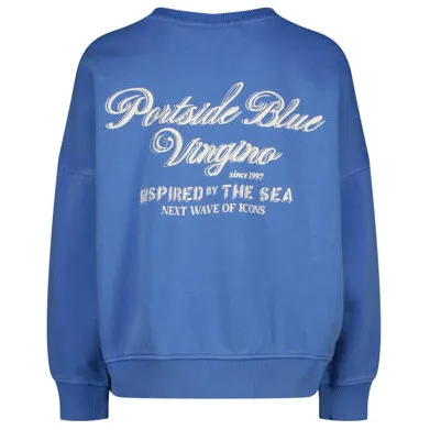 Vingino sweater met backprint - blauw Backprint, foto 2