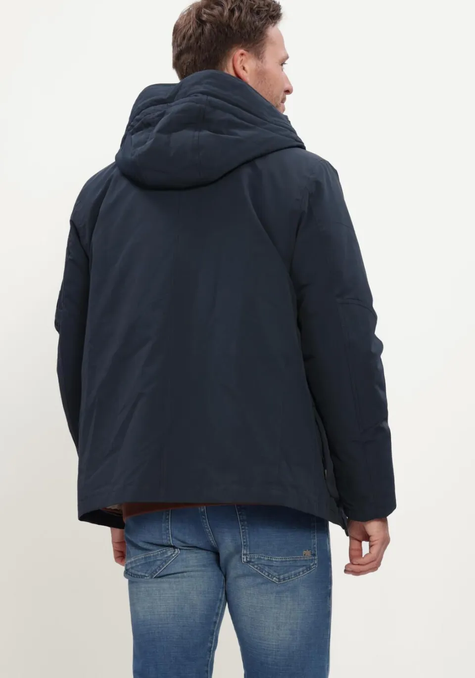 PME Legend YETCRAFT pufferjas met imitatiebontkraag - donkerblauw, foto 6