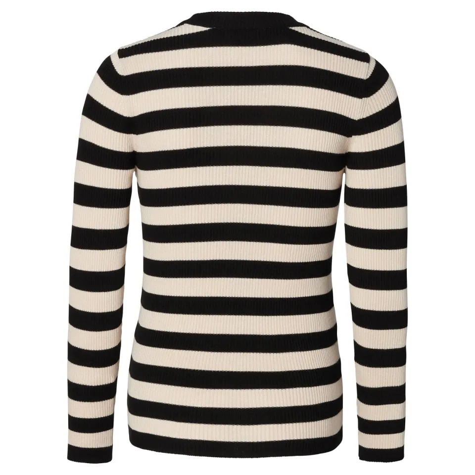 Noppies maternity gestreepte longsleeve zwart, foto 3