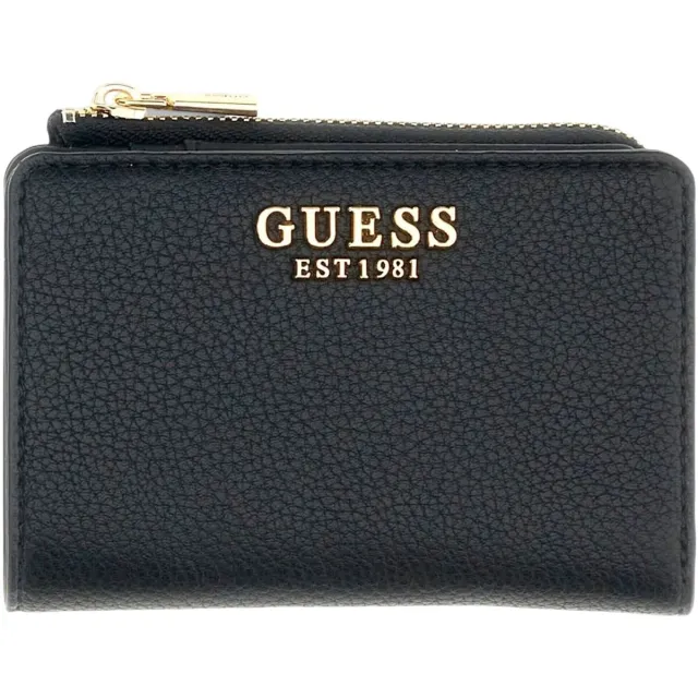 Guess Portemonnee met labelapplicatie model 'MELODY' Zwart