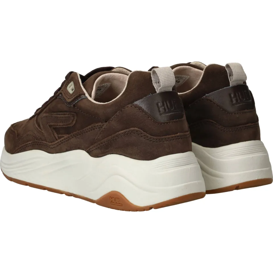Hub Gilde-W sneakers donkerbruin, foto 5