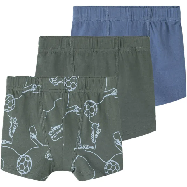 NAME IT MINI boxershorts met print set van 3 grijsgroen, foto 2