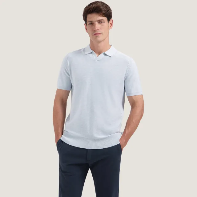 Dstrezzed regular polo lichtblauw