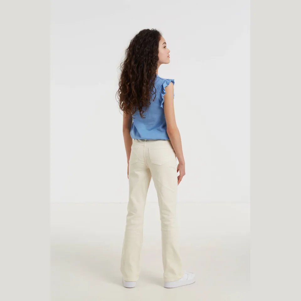 Anytime flared jeans ecru, foto 5