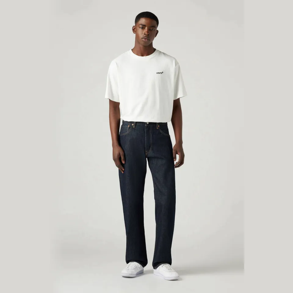 Levi's 555 relaxed straight leg jeans welcome to the game