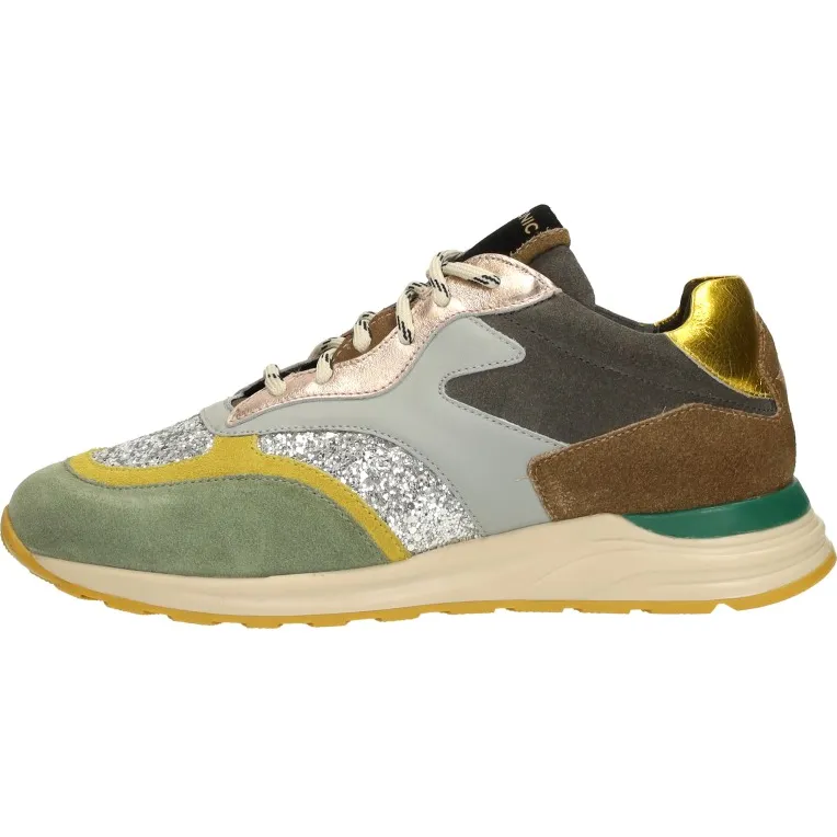 Iqonic lage sneaker groen