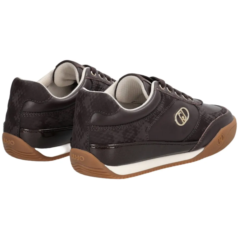 Liu Jo Lewis 01 leren sneakers - bruin, foto 5