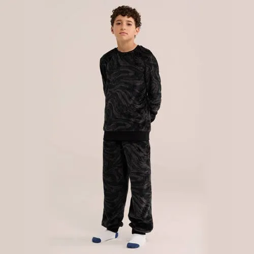 WE Fashion pyjama zwart, foto 3