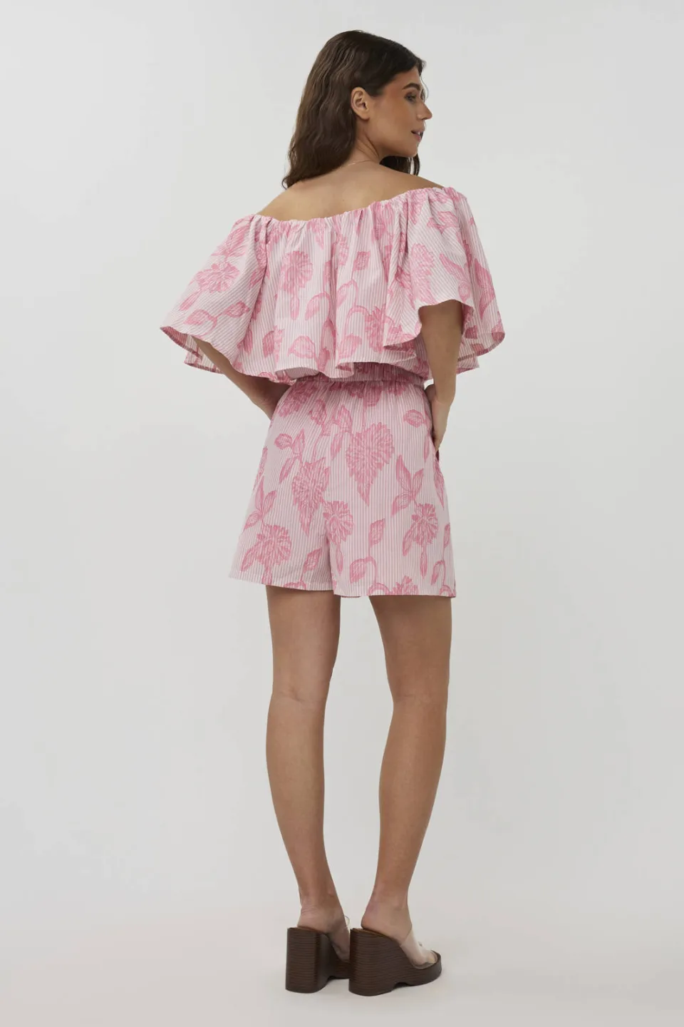 Studio AMAYA Kaja off shoulder top roze, foto 4