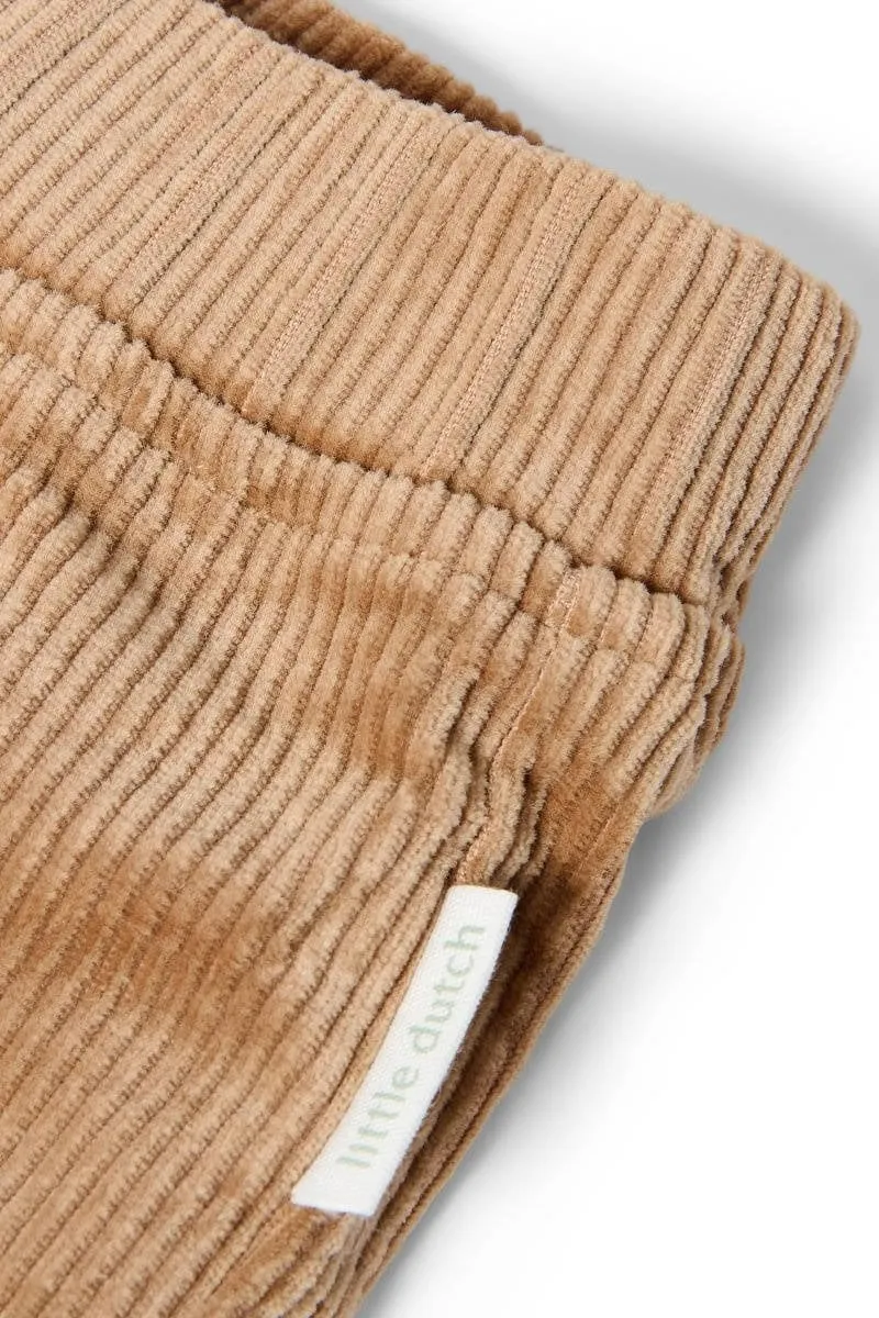 Little Dutch corduroy broek met ruches beige, foto 7