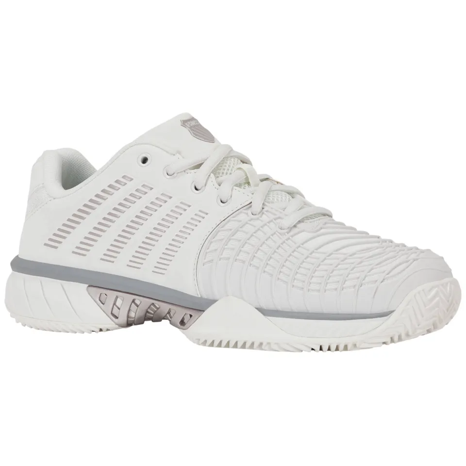 K-Swiss EXPRESS LIGHT 3 CLAY mesh tennisschoenen - wit/grijs, foto 4